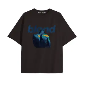Unisex Erkek Kadın Blond Frank Ocean Siyah T-SHIRT