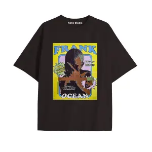 Unisex Erkek Kadın Blond Frank Ocean Siyah T-SHIRT