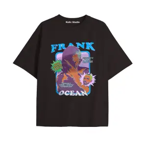 Unisex Erkek Kadın Blond Frank Ocean Siyah T-SHIRT