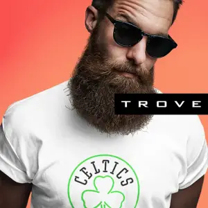 Unısex Erkek Kadın Celtıc Baskılı % 100 Pamuk T-shirt