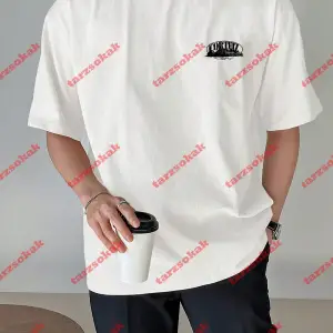 Unisex Erkek/Kadın Corteiz Baskılı Kısa kollu bisiklet yaka t-shirt