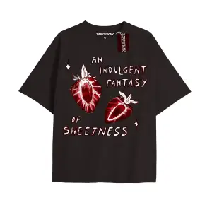 Unisex Erkek/kadın Kalp Kaburga T-shirt Siyah Kod 78