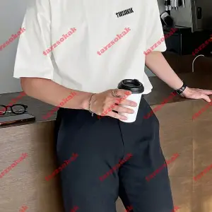 Unisex Erkek/Kadın TARZ Renkli Özel Baskılı Oversize Kısa kollu bisiklet yaka t-shirt