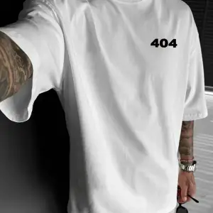 Unisex Error 404 Not Foun Baskılı Oversize %100 Pamuk