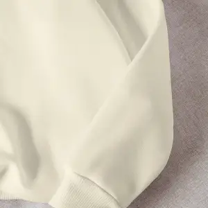 Unisex Essentials Yazı Baskılı Bisiklet Yaka Sweatshirt Beyaz