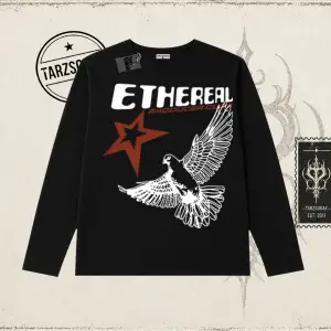 Unisex Ethereal Biskilet Yaka  Long Sleeve Beyaz