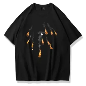 Unisex Fireball Tshirt Siyah