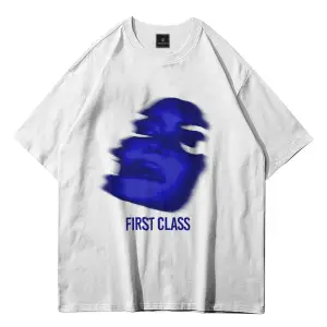 Unisex First Class Beyaz Tshirt