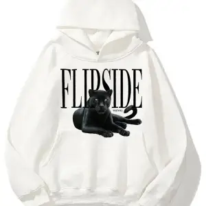 Unisex Flipside Sweatshirt Hoodie Beyaz