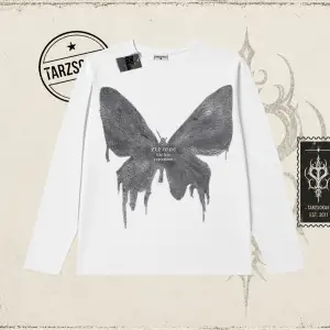Unisex Fly Zone Biskilet Yaka  Long Sleeve Beyaz