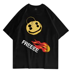 Unisex Freee The Birds And The Bees Siyah Tshirt