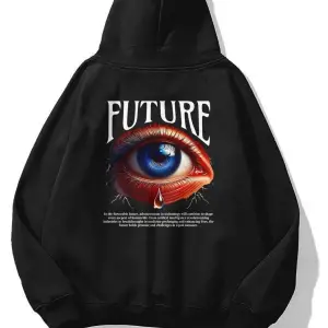 Unisex Future Eye Sweatshirt Siyah