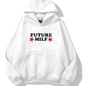 Unisex Future Milf Sweatshirt Beyaz