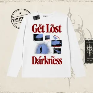 Unisex Get Lost Biskilet Yaka  Long Sleeve Beyaz