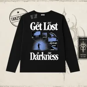 Unisex Get Lost Biskilet Yaka  Long Sleeve Beyaz