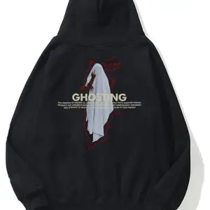Unisex Ghosting Siyah Sweatshirt