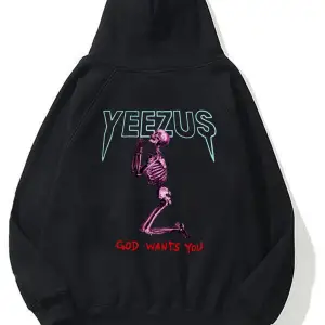 Unisex God Wants You Yeezus Siyah Sweatshirt