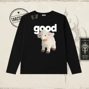Unisex Good Biskilet Yaka  Long Sleeve Beyaz