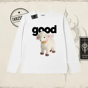 Unisex Good Biskilet Yaka  Long Sleeve Beyaz