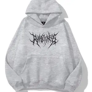 Unisex Gothic Ruthless Sweatshirt Hoodie Siyah