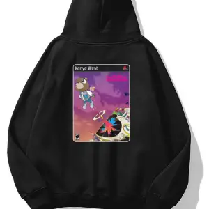 Unisex Graduation Kanye PS2 Sweatshirt Siyah