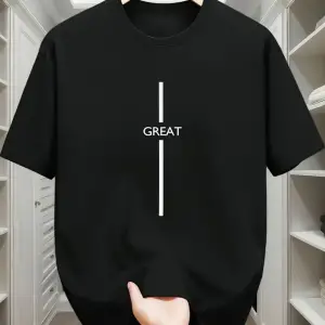 Unisex Great Baskılı Oversize
