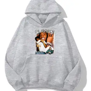 ünisex gri playboi carti oversize sweatshirt