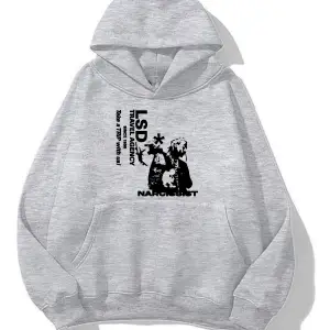 ünisex gri playboi carti oversize sweatshirt