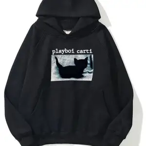 ünisex gri playboi carti oversize sweatshirt