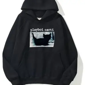 ünisex gri playboi carti oversize sweatshirt
