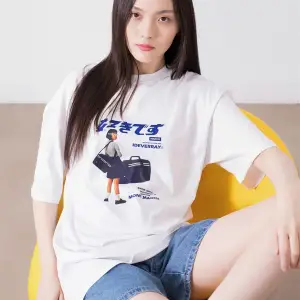 Unisex Harajuku Girl Beyaz Tshirt