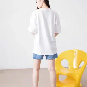 Unisex Harajuku Girl Beyaz Tshirt