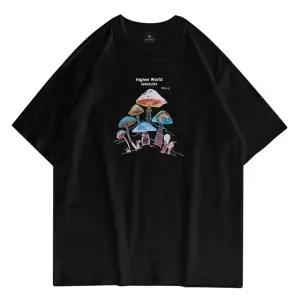 Unisex Higher World Siyah Tshirt