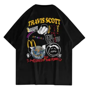 Unisex Highest In The Room Siyah Tshirt