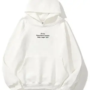 Unisex Hope Love Beyaz Sweatshirt