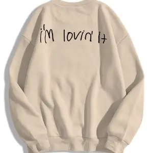 Unisex Im Lovin It Bisiklet Yaka Sweatshirt Gri