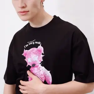 Unisex Im Very Well Siyah Tshirt