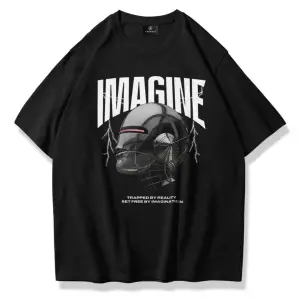 Unisex Imagine Tshirt Siyah
