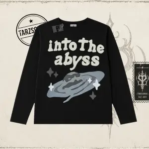 Unisex Into the Abyss Biskilet Yaka  Long Sleeve Beyaz
