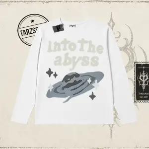 Unisex Into the Abyss Biskilet Yaka  Long Sleeve Beyaz