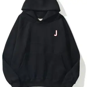 Unisex J Harfli Siyah Sweatshirt