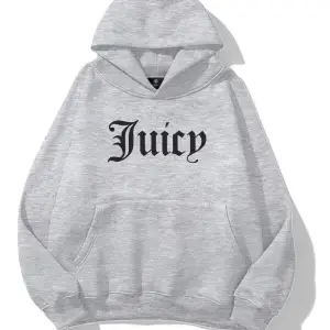 Unisex Juicy Taş Baskılı Sweatshirt Beyaz