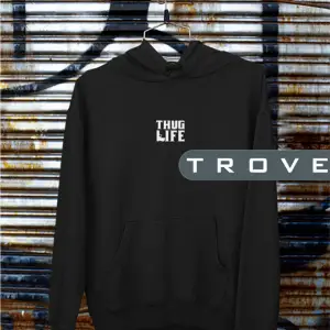 Unısex Kadın Erkek 2pac Tupac Shakur Thug Life Ön Arka Sırt Baskılı Kapüşonlu %100 Pamuk Sweatshirt