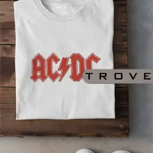 Unısex Kadın Erkek Ac/dc Young Kardeşler %100 Pamuk Baskılı Siyah Beyaz T-shirt