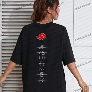 Unisex Kadın/Erkek ANİME Özel Baskılı Renkli Oversize Penye