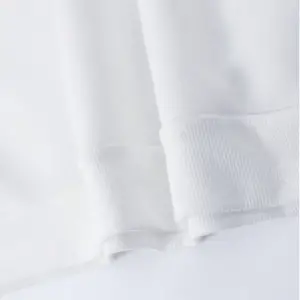 Unisex Kadın/Erkek Beyaz Sanat Oversize Bisiklet Yaka Pamuklu Sweatshirt