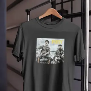 Unısex Kadın Erkek Brad Pitt Fury Bergen Müslüm Ferdi Azer Bülbül %100 Pamuk Siyah Beyaz T-shirt