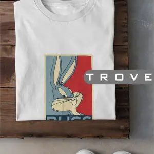 Unısex Kadın Erkek Bugs Bunny Havuç Siyah Beyaz Tasarım Baskılı % 100 Pamuk T-shirt