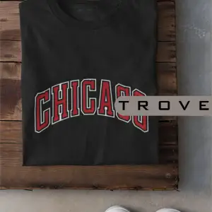 Unısex Kadın Erkek Chıcago Baskılı Siyah Beyaz % 100 Pamuk Tasarım T-shirt