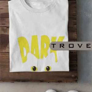 Unısex Kadın Erkek Dark %100 Pamuk Baskılı Siyah Beyaz T-shirt